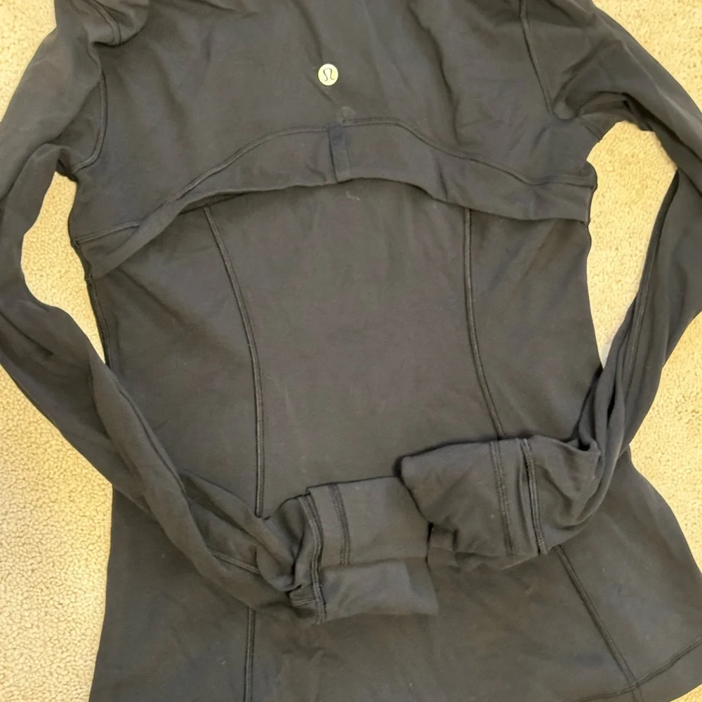 lululemon athletica Black Utility Jacket with Gold Zippers